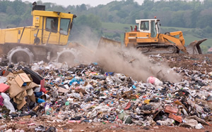 landfill trash